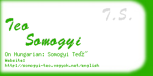 teo somogyi business card